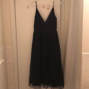 Express Navy Midi Dress